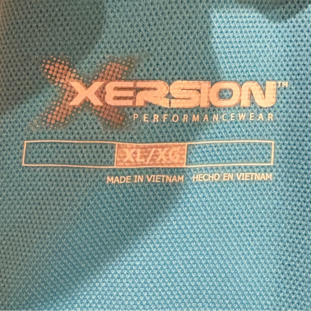 Xersion Performance Tank Top Womens XL Blue Green Bra Shelf Summer Athletics - Picture 4 of 7